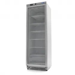 Freezer 400L - 6 Fixed Shelves and Glass Door /Stainless Steel/