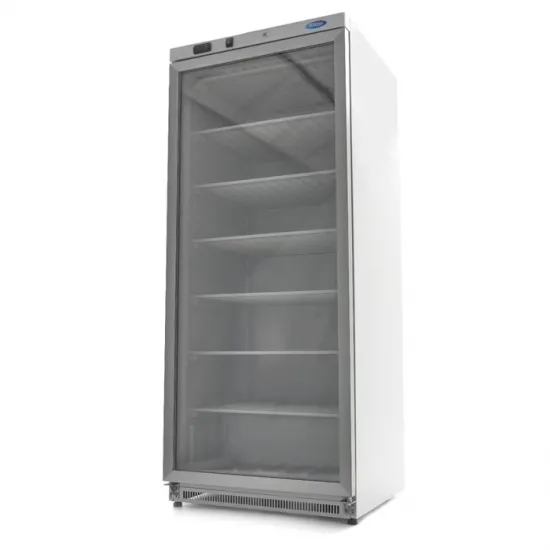 Freezer 600L - 6 Fixed Shelves and Glass Door /White/