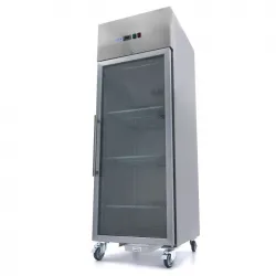 Freezer - 700L - glass door - three adjustable shelves 2/1 GN