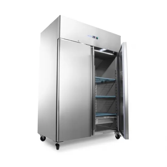 Professional freezer with two doors - 800L - 6 adjustable shelves