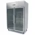 Professional Freezer 1200L - 6 Adjustable Shelves 2/1 GN - Stainless Steel, Glass Doors