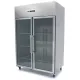 Professional Freezer 1200L - 6 Adjustable Shelves 2/1 GN - Stainless Steel, Glass Doors