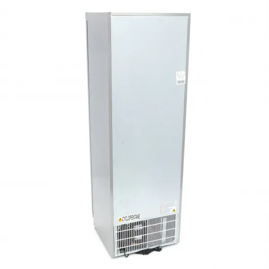 Freezer 400L - 6 Fixed Shelves and Glass Door /Stainless Steel/