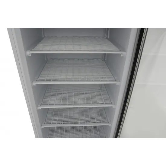 Freezer 600L - 6 Fixed Shelves and Glass Door /White/