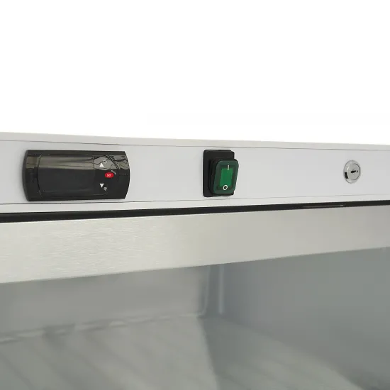 Freezer 600L - 6 Fixed Shelves and Glass Door /White/