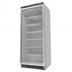 Freezer 600L - 6 Fixed Shelves and Glass Door /Black/