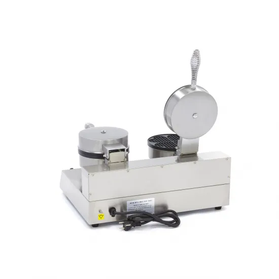 Double Waffle Maker - 8 Heart-Shaped - Non-Stick Coating and Thermostat