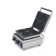 Waffle Maker - 4 Round Waffles - Thermostat, Timer, Non-Stick Coating