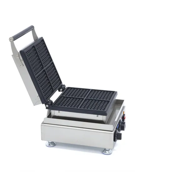Waffle Maker - 4 small square waffles - adjustable thermostat and timer