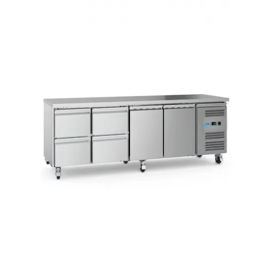 Refrigerated Table - 223 cm - 4 Doors - 553 Liters