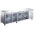Refrigerated Counter - 223cm - 4 Glass Doors - LED Lighting