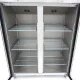 Double Door Refrigerator 1400L - 6 Adjustable Shelves 2/1 GN - Glass Doors