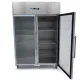 Double Door Refrigerator 1400L - 6 Adjustable Shelves 2/1 GN - Glass Doors