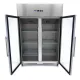 Double Door Refrigerator 1400L - 6 Adjustable Shelves 2/1 GN - Glass Doors