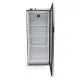 Refrigerator 600L - four adjustable shelves and glass door /Stainless steel/