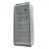 Refrigerator 600L - four adjustable shelves and glass door /Stainless steel/