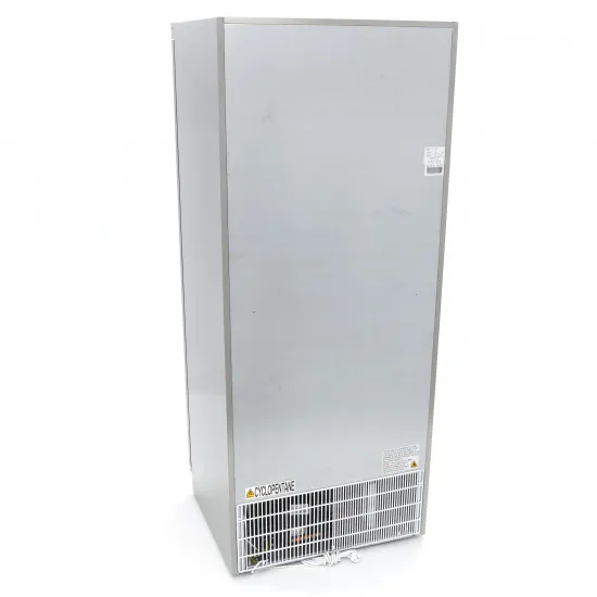 Refrigerator 600L - four adjustable shelves and glass door /Stainless steel/