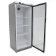 Refrigerator 600L - four adjustable shelves and glass door /Stainless steel/