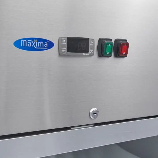 Refrigerator 700L - 3 adjustable shelves 2/1 GN - glass door