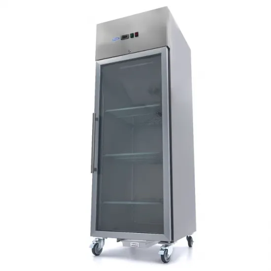 Refrigerator 700L - 3 adjustable shelves 2/1 GN - glass door
