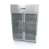 Professional Refrigerator 1200L - GN 2/1, 6 Adjustable Shelves, Stainless Steel, Glass Doors