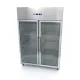 Professional Refrigerator 1200L - GN 2/1, 6 Adjustable Shelves, Stainless Steel, Glass Doors