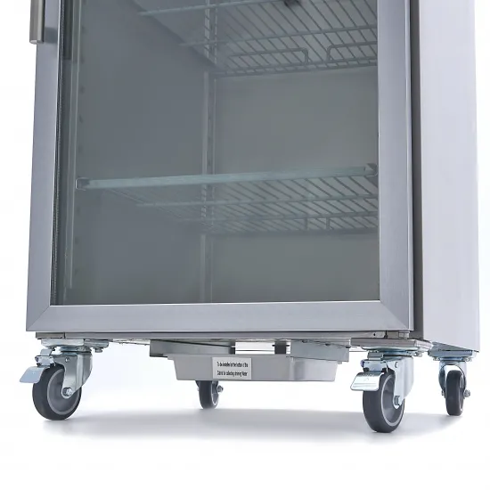 Professional Refrigerator 600L - GN 2/1, 3 Adjustable Shelves, Stainless Steel, Glass Door