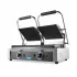 Double Contact Grill - 2 x 22 cm - Ribbed - Adjustable Thermostat