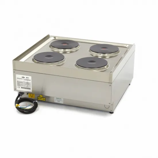 Electric stove with 4 cast iron hobs 60 x 60 cm