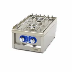 Gas stove with 2 burners - 40 x 60 cm.