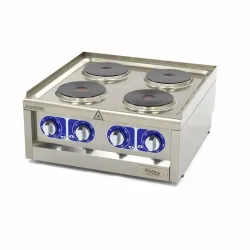 Electric stove with 4 cast iron hobs 60 x 60 cm