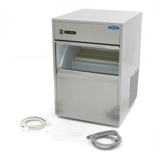 Ice Maker - 28 kg ice cubes in 24 hours - 7 kg storage - air cooling