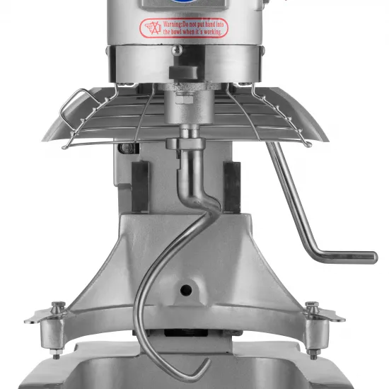 Planetary Mixer 10 L - 3 speeds 110, 178, and 390 rpm for whipping, mixing, and kneading.