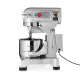 Planetary Mixer 10 L - 3 speeds 110, 178, and 390 rpm for whipping, mixing, and kneading.