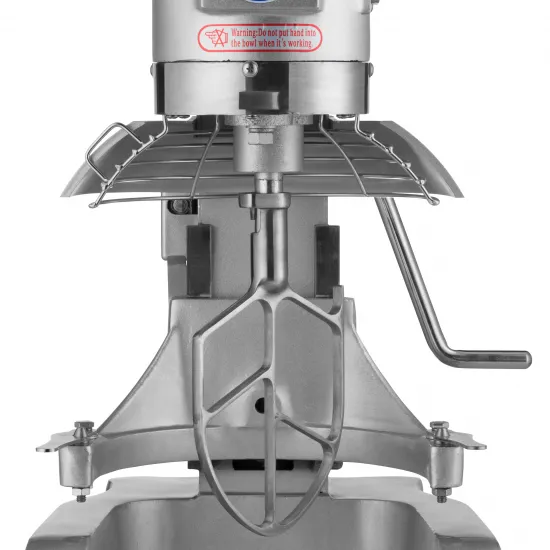 Planetary Mixer 10 L - 3 speeds 110, 178, and 390 rpm for whipping, mixing, and kneading.