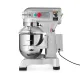Planetary Mixer 10 L - 3 speeds 110, 178, and 390 rpm for whipping, mixing, and kneading.