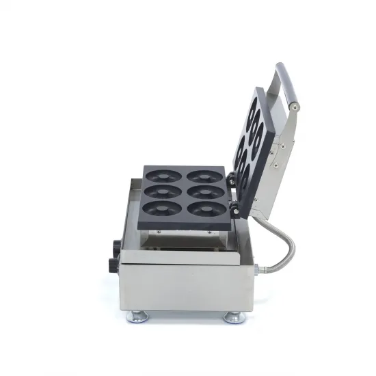 Donut Maker - 6 pieces - non-stick coating, timer and thermostat