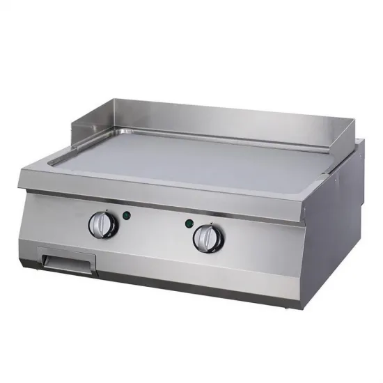 Electric Grill - Smooth Chrome Plate, Two Independent Zones, 800x700 mm - Series 700