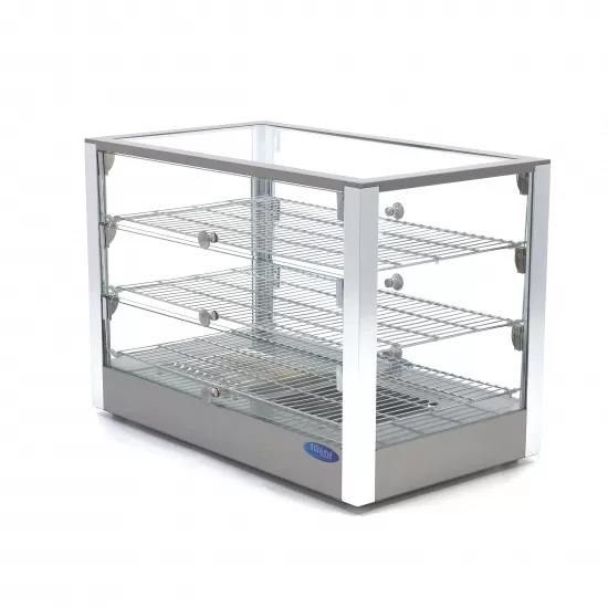 Heating showcase 3 levels – 70 cm. 115 liters