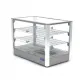 Heating showcase 3 levels – 70 cm. 115 liters