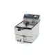Professional Deep Fryer 10 Liters - with Tap, Heat-Resistant Handle, Temperature Indicator Light