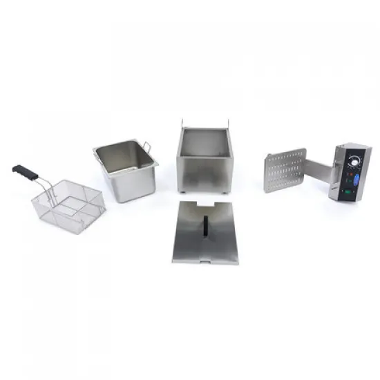 Professional Deep Fryer 11 Liters, Thermostat between 50 °C and 200 °C, Temperature Indicator Light