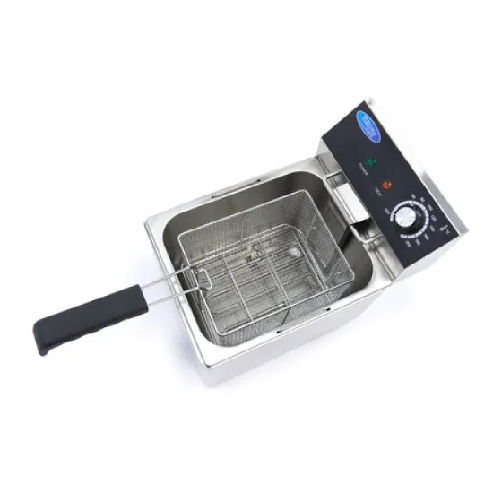 Professional Fryer 8 Liters, Thermostat between 50 °C and 200 °C, Temperature Indicator Light