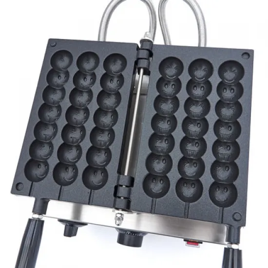 Waffle Maker Waffles - Lollipop Emoji on a Stick - 3 pieces, thermostat, temperature indicator