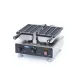 Lollipop Type Waffle Maker / Hearts Emoji - 3 pieces, thermostat 50°C to 300°C, temperature indicator