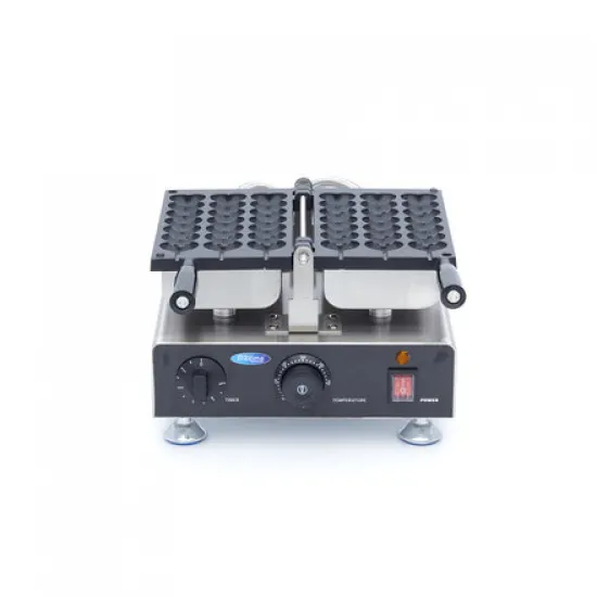 Lollipop Type Waffle Maker / Hearts Emoji - 3 pieces, thermostat 50°C to 300°C, temperature indicator