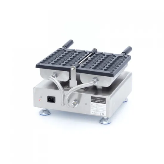 Lollipop Type Waffle Maker / Hearts Emoji - 3 pieces, thermostat 50°C to 300°C, temperature indicator