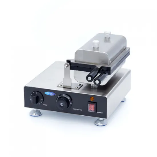 Lollipop Type Waffle Maker / Hearts Emoji - 3 pieces, thermostat 50°C to 300°C, temperature indicator
