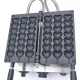 Lollipop Type Waffle Maker / Hearts Emoji - 3 pieces, thermostat 50°C to 300°C, temperature indicator
