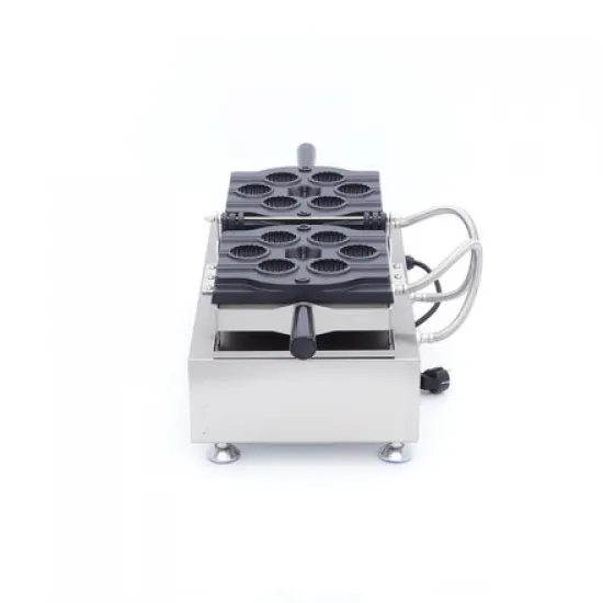 Waffle Maker Cakes - 6 pieces, thermostat 50°C to 300°C, timer with alarm, temperature indicator